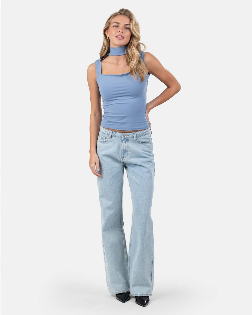 Choker Top Blå
