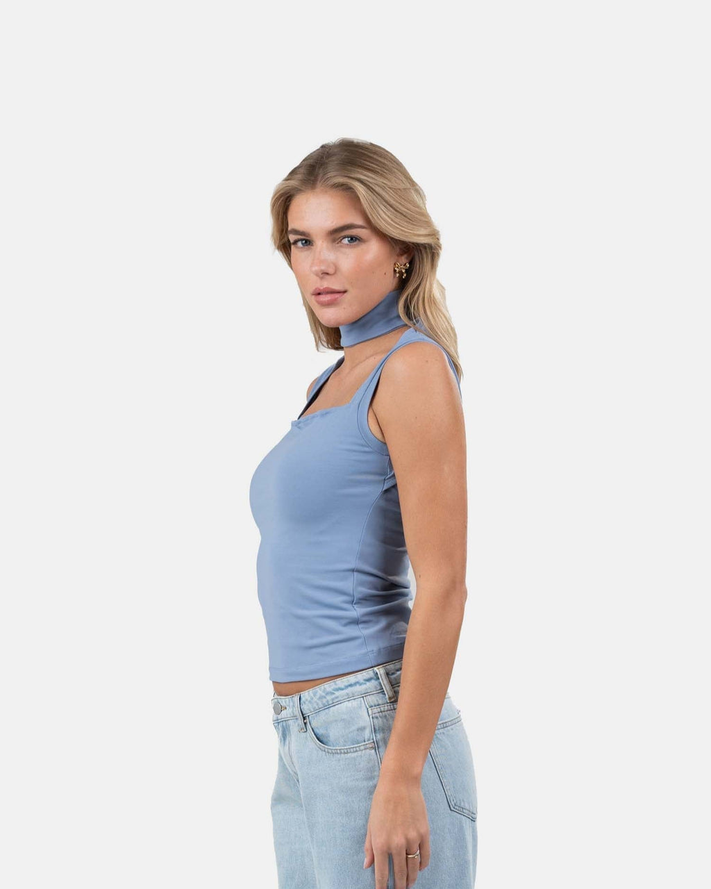 Choker Top Blå