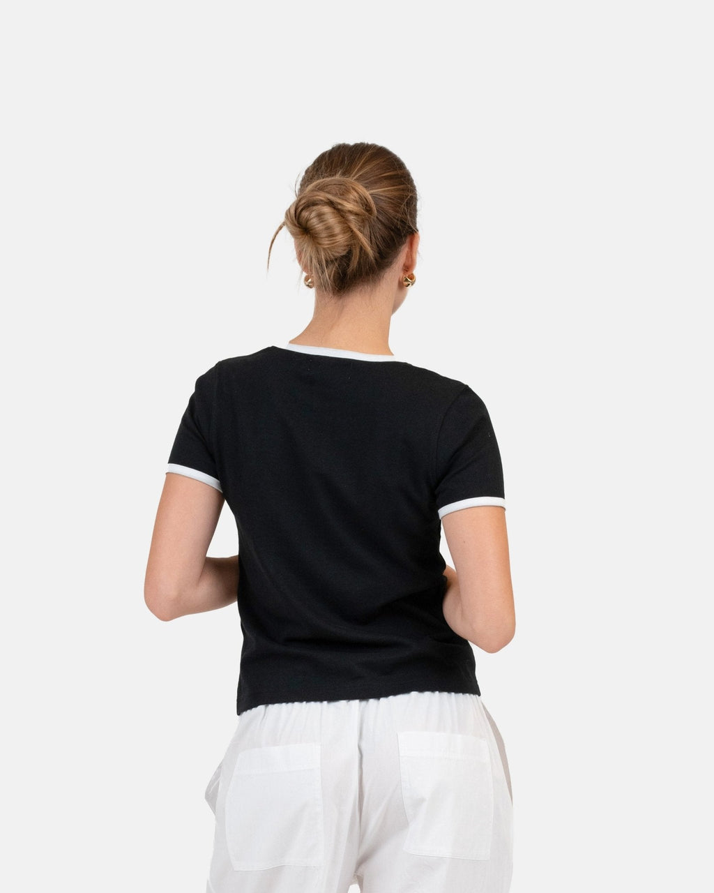 Contrast Baby Tee Sort