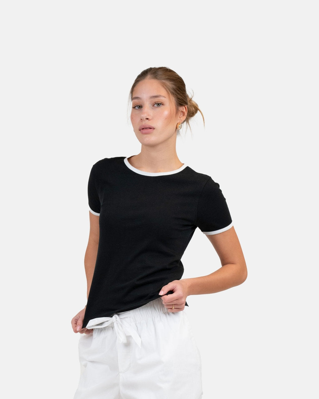 Contrast Baby Tee Sort
