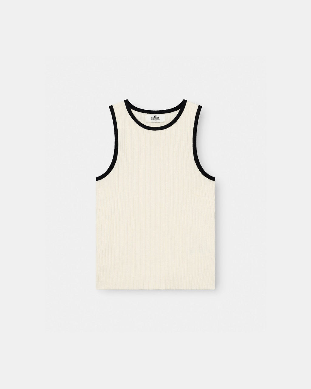 Contrast Tank Top White