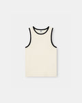 Contrast Tank Top White