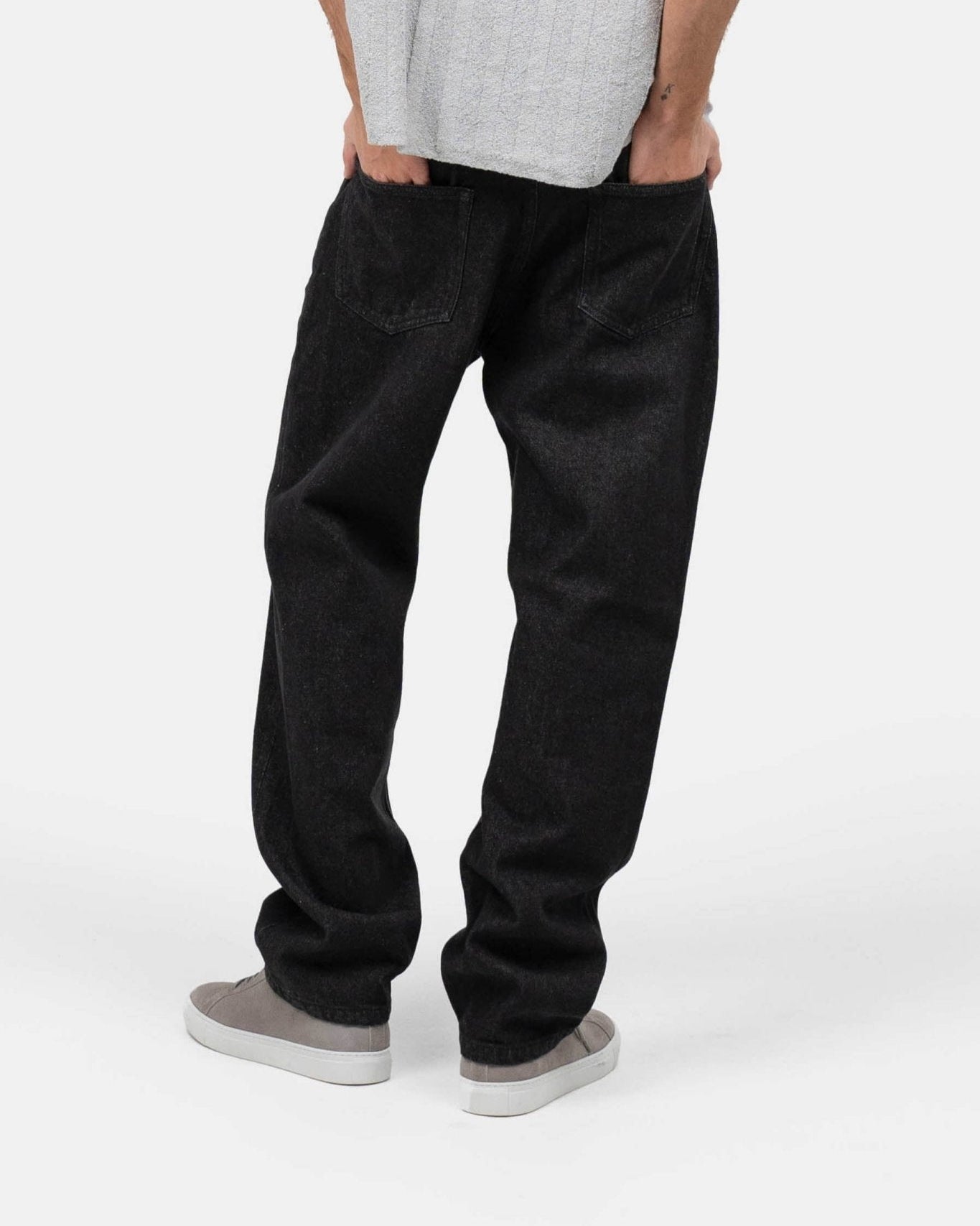 Regular Denim Jeans Black