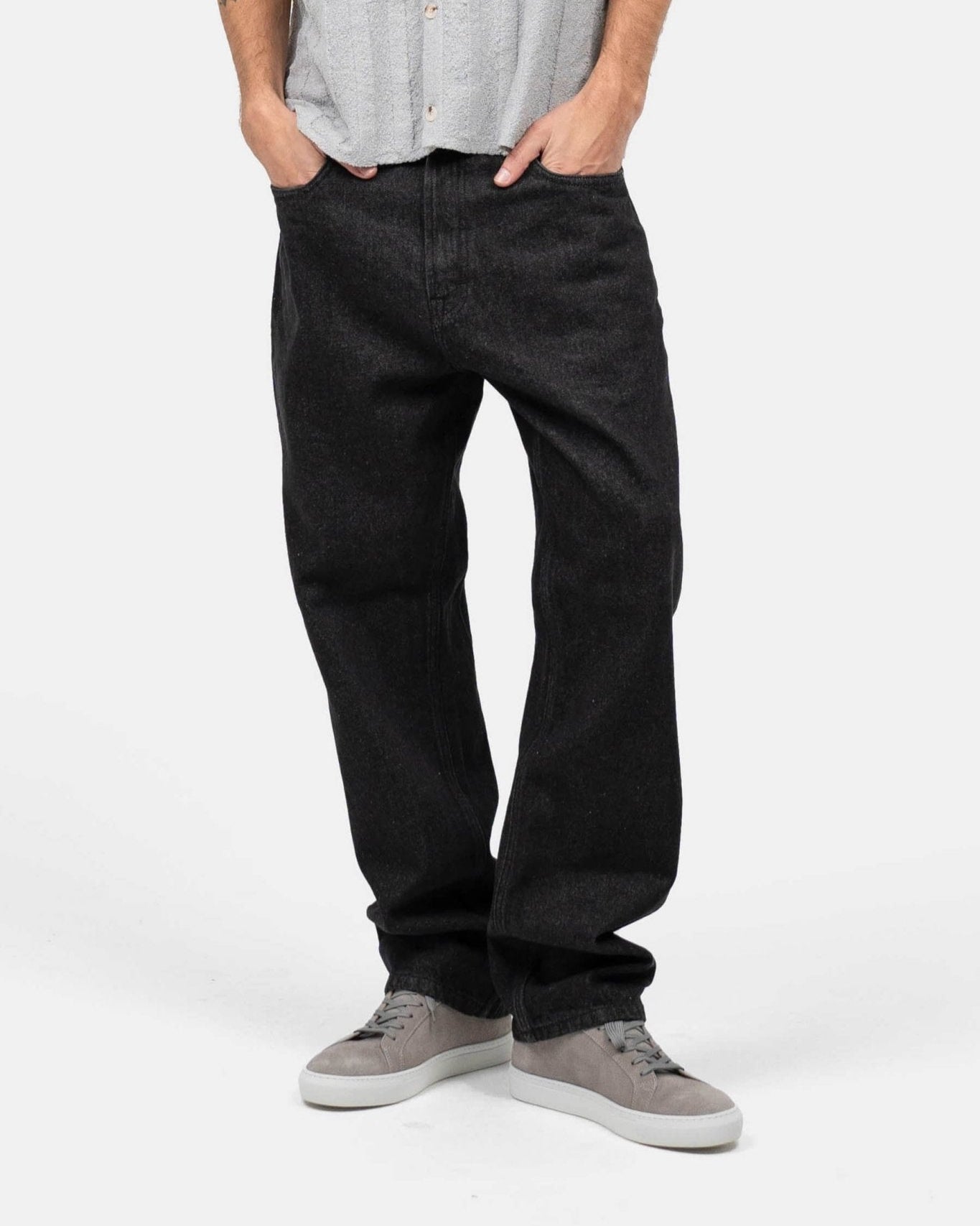 Regular Denim Jeans Black