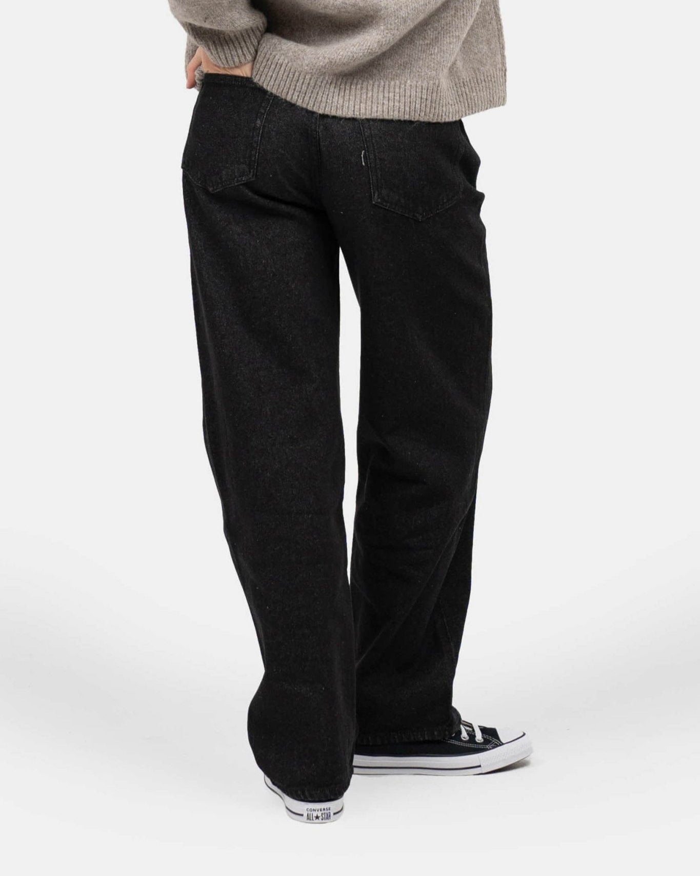 Regular Denim Jeans Black