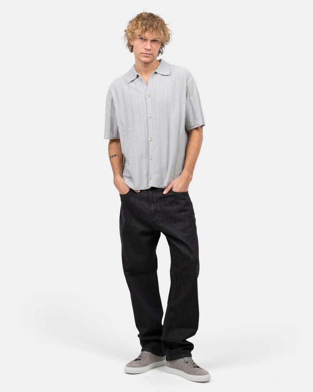 Regular Denim Jeans Black