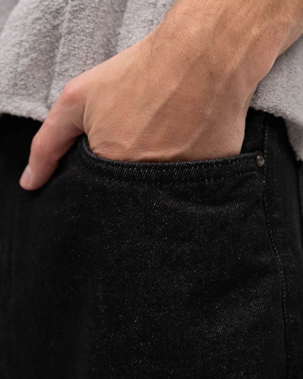 Regular Denim Jeans Black