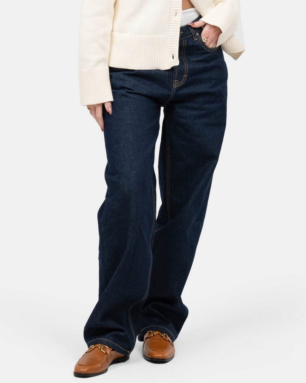 Regular Denim Jeans Indigo
