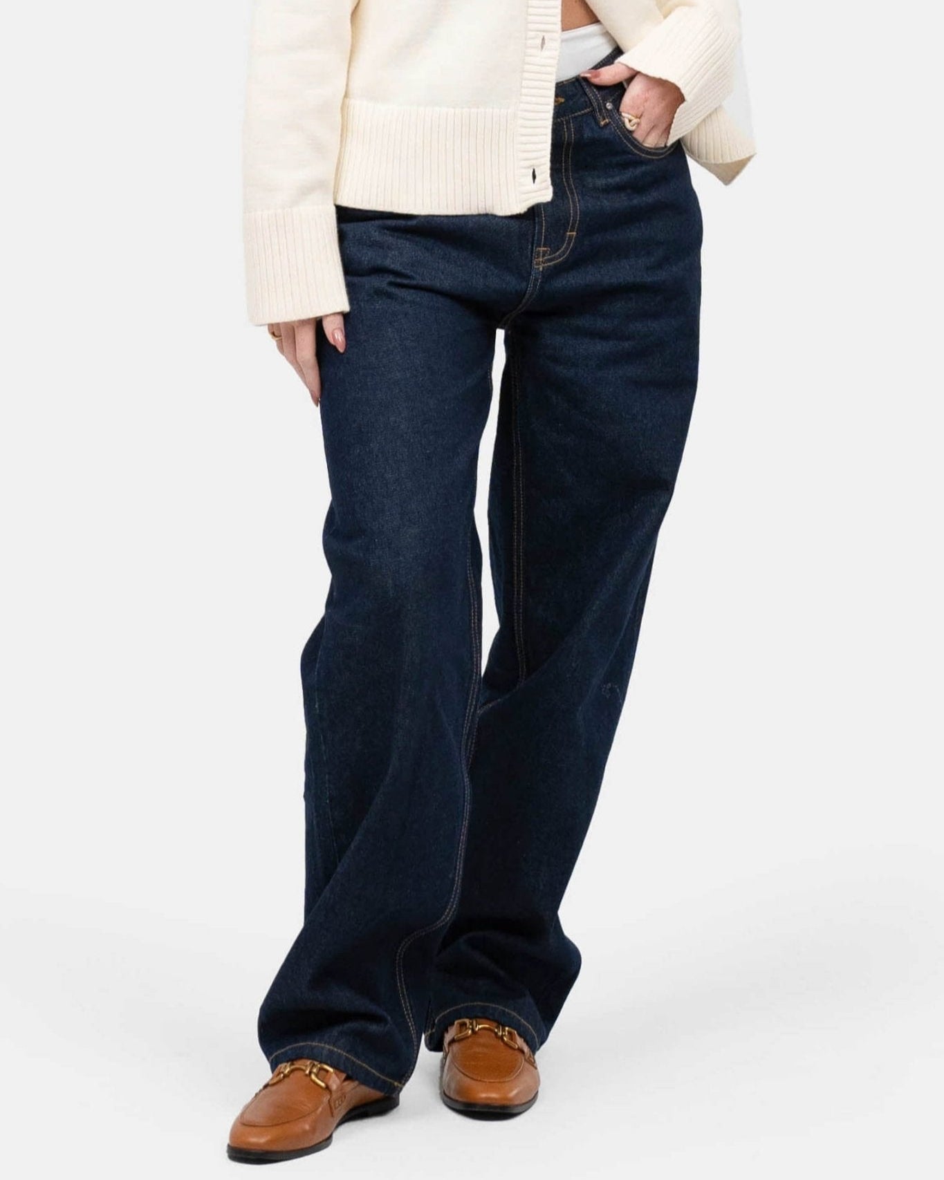 Regular Denim Jeans Indigo
