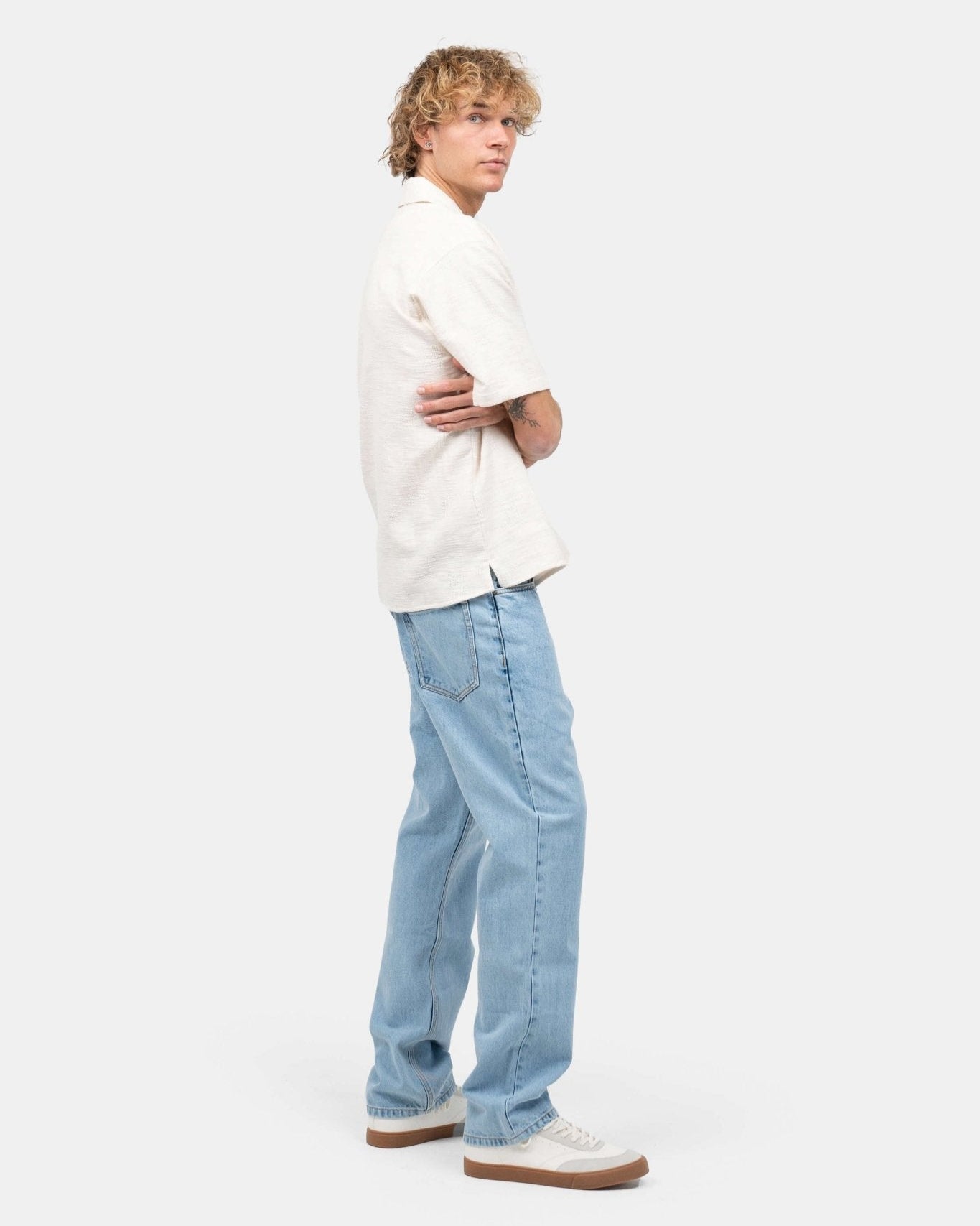 Regular Denim Jeans Light Blue