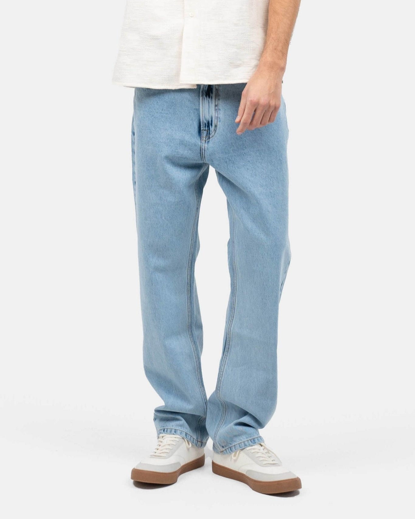 Regular Denim Jeans Light Blue