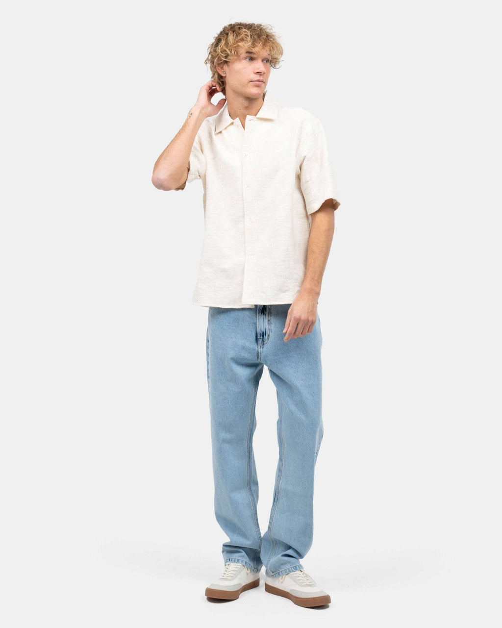 Regular Denim Jeans Light Blue