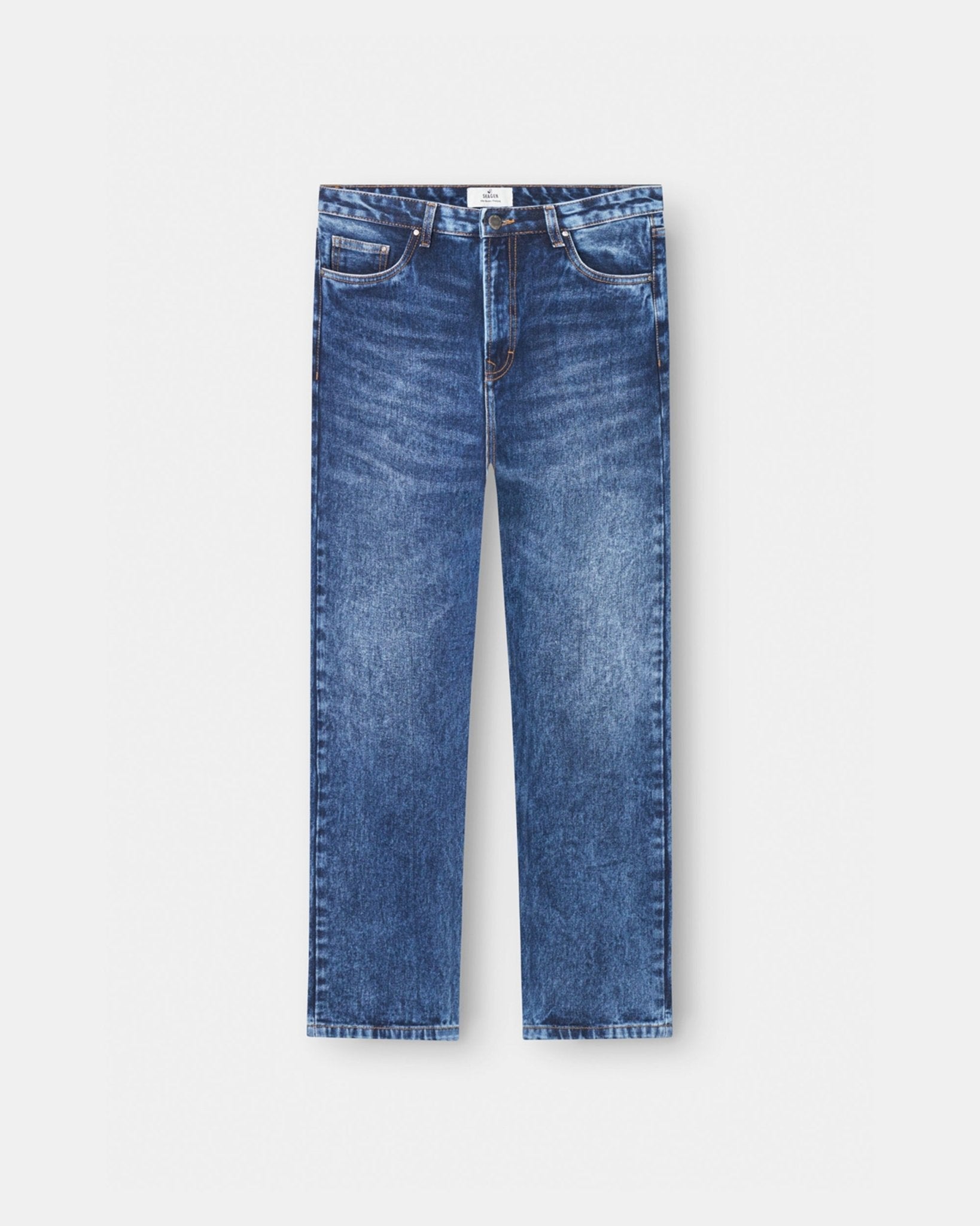 Regular Denim Jeans Mid Blue