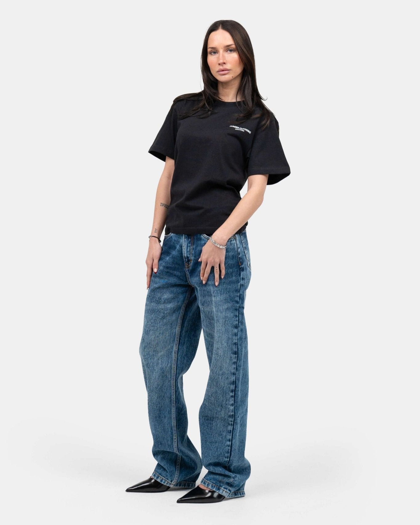 Regular Denim Jeans Mid Blue