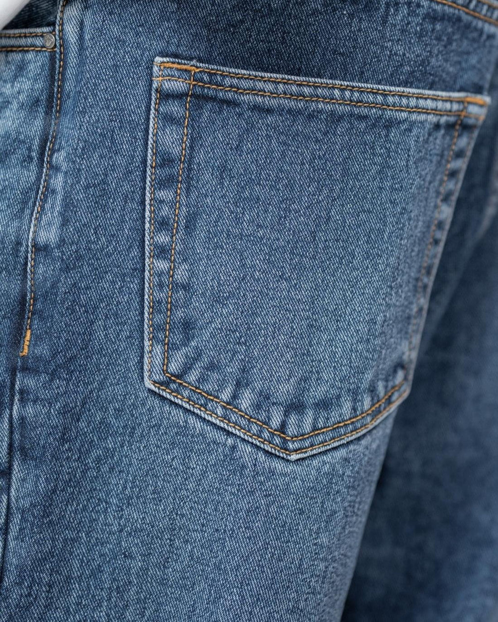 Regular Denim Jeans Mid Blue