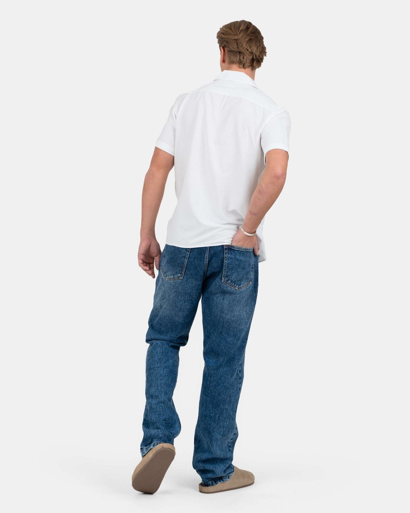 Regular Denim Jeans Mid Blue