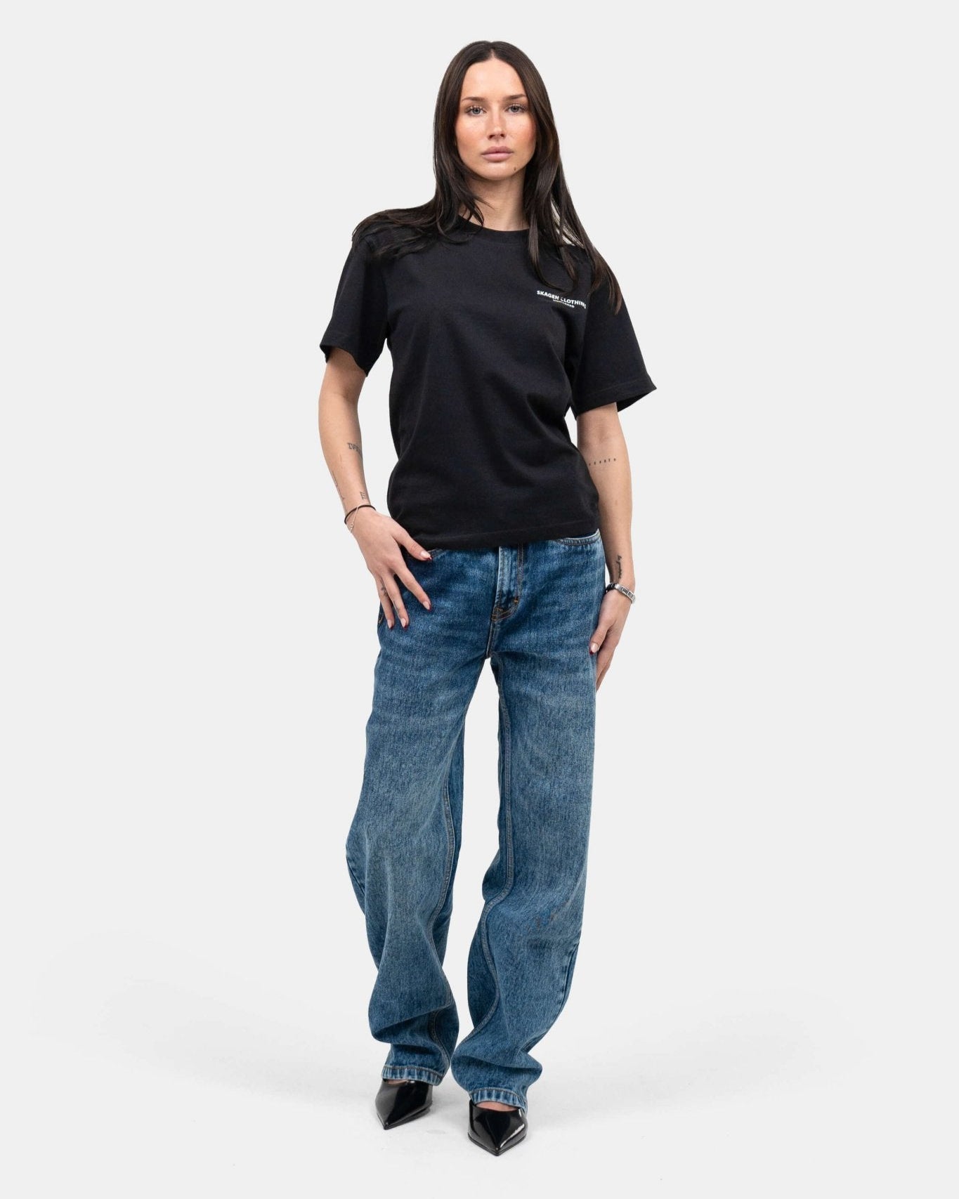 Regular Denim Jeans Mid Blue