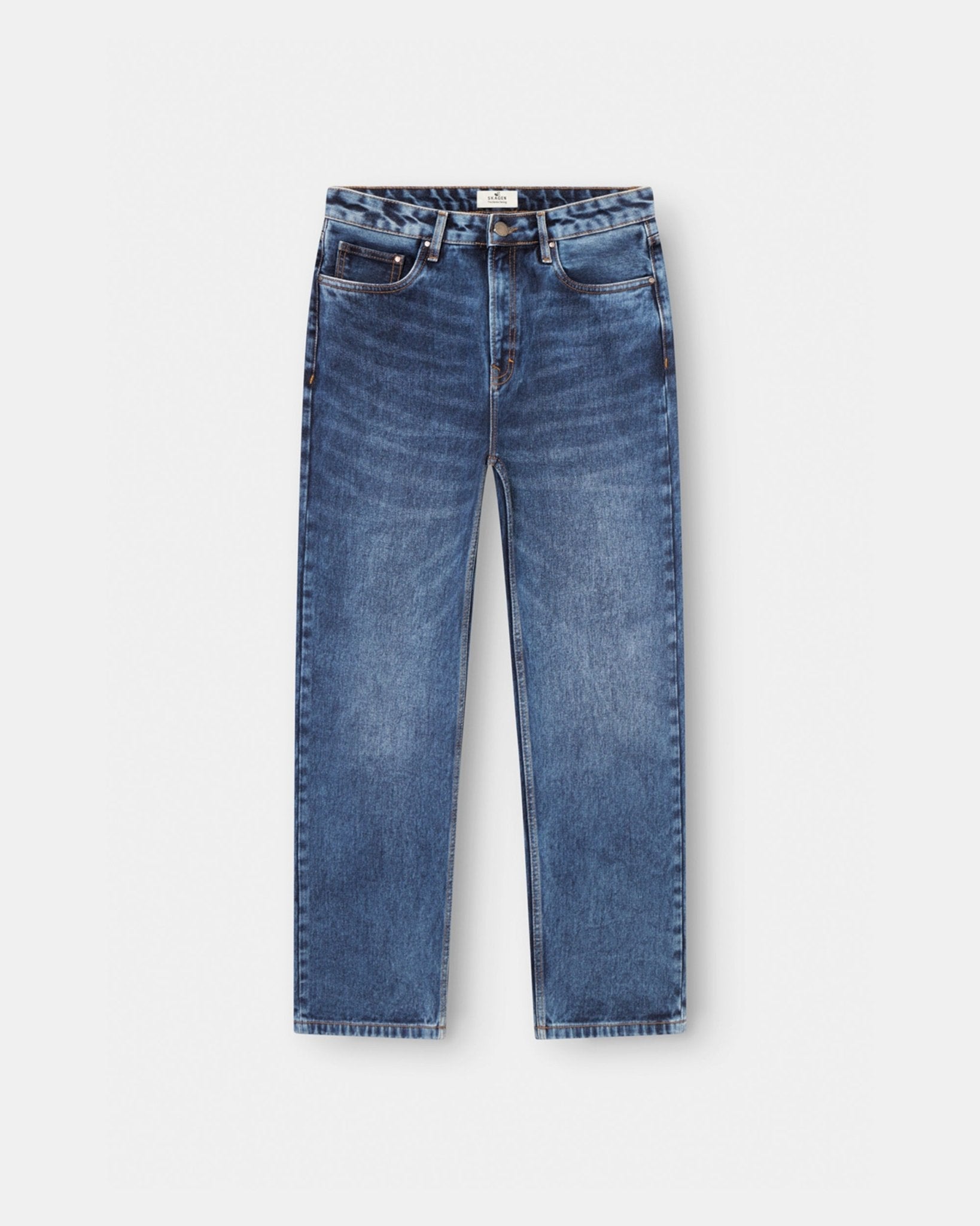 Regular Denim Jeans Mid Blue