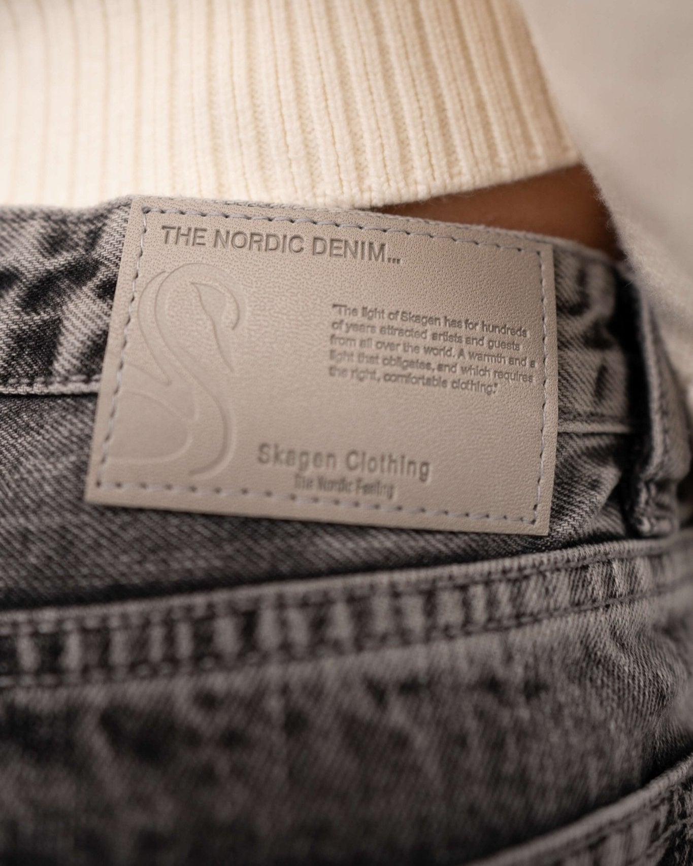 Regular Denim Jeans Washed Grey