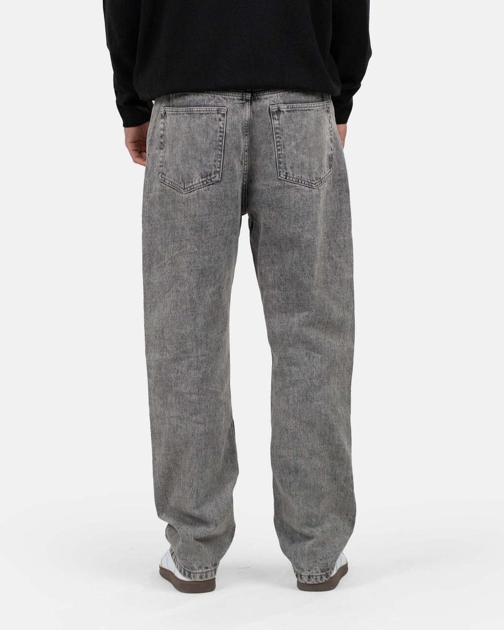 Regular Denim Jeans Washed Grey