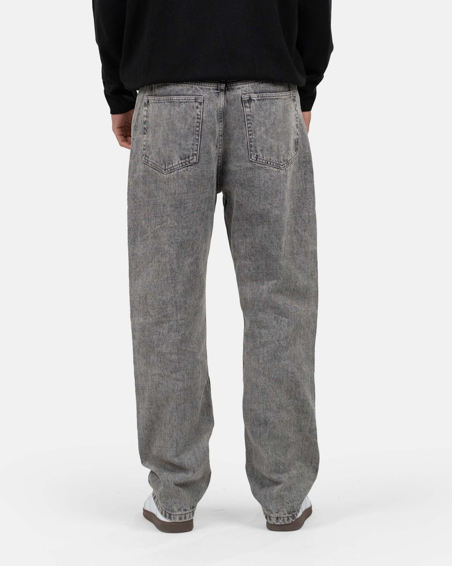 Regular Denim Jeans Washed Grey