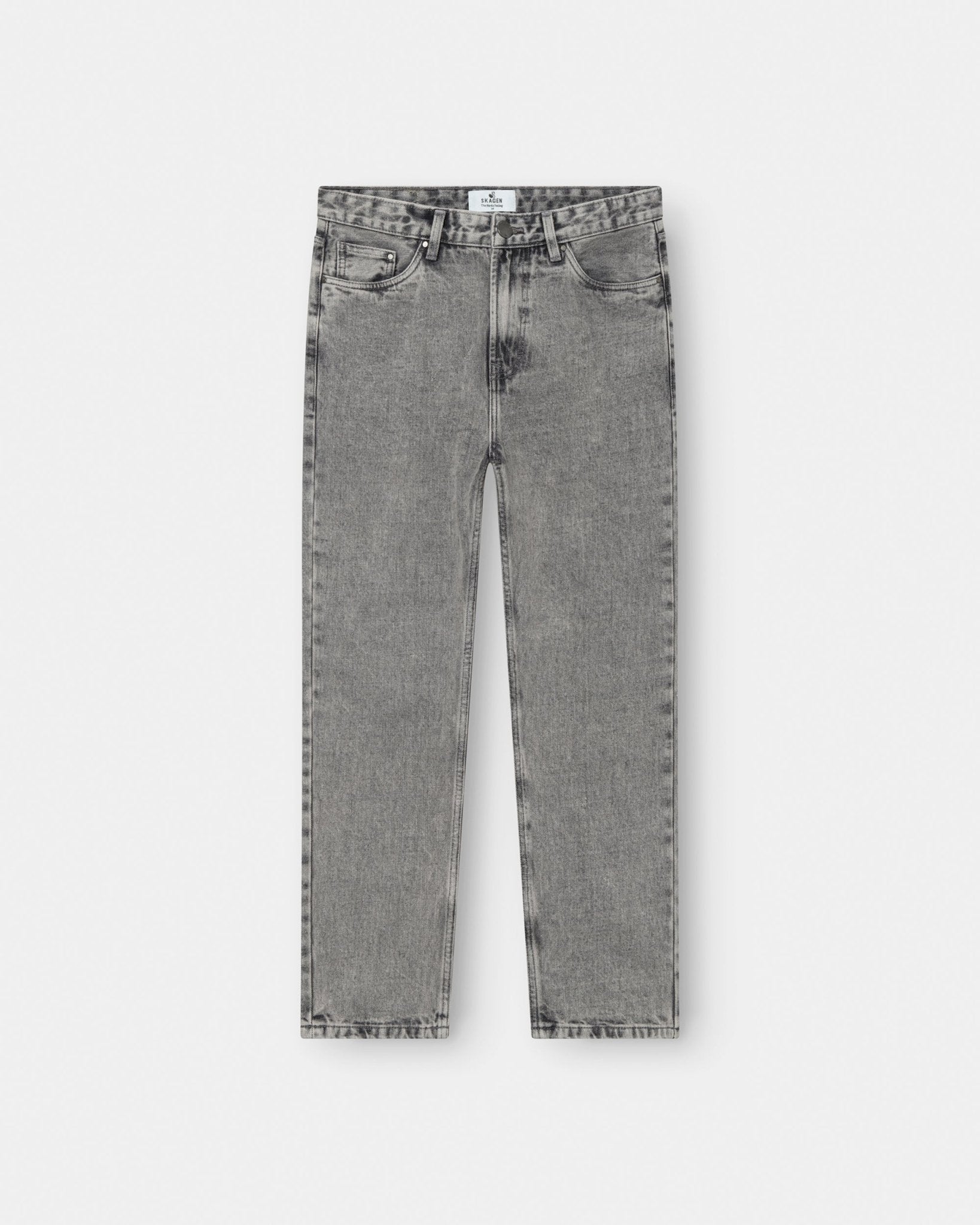 Regular Denim Jeans Washed Grey