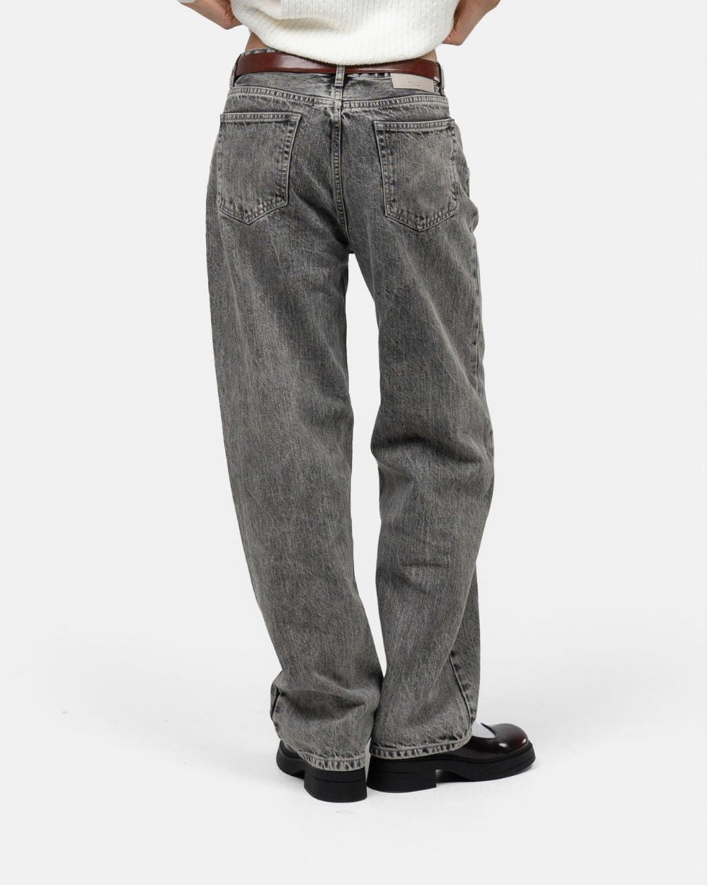 Regular Denim Jeans Washed Grey