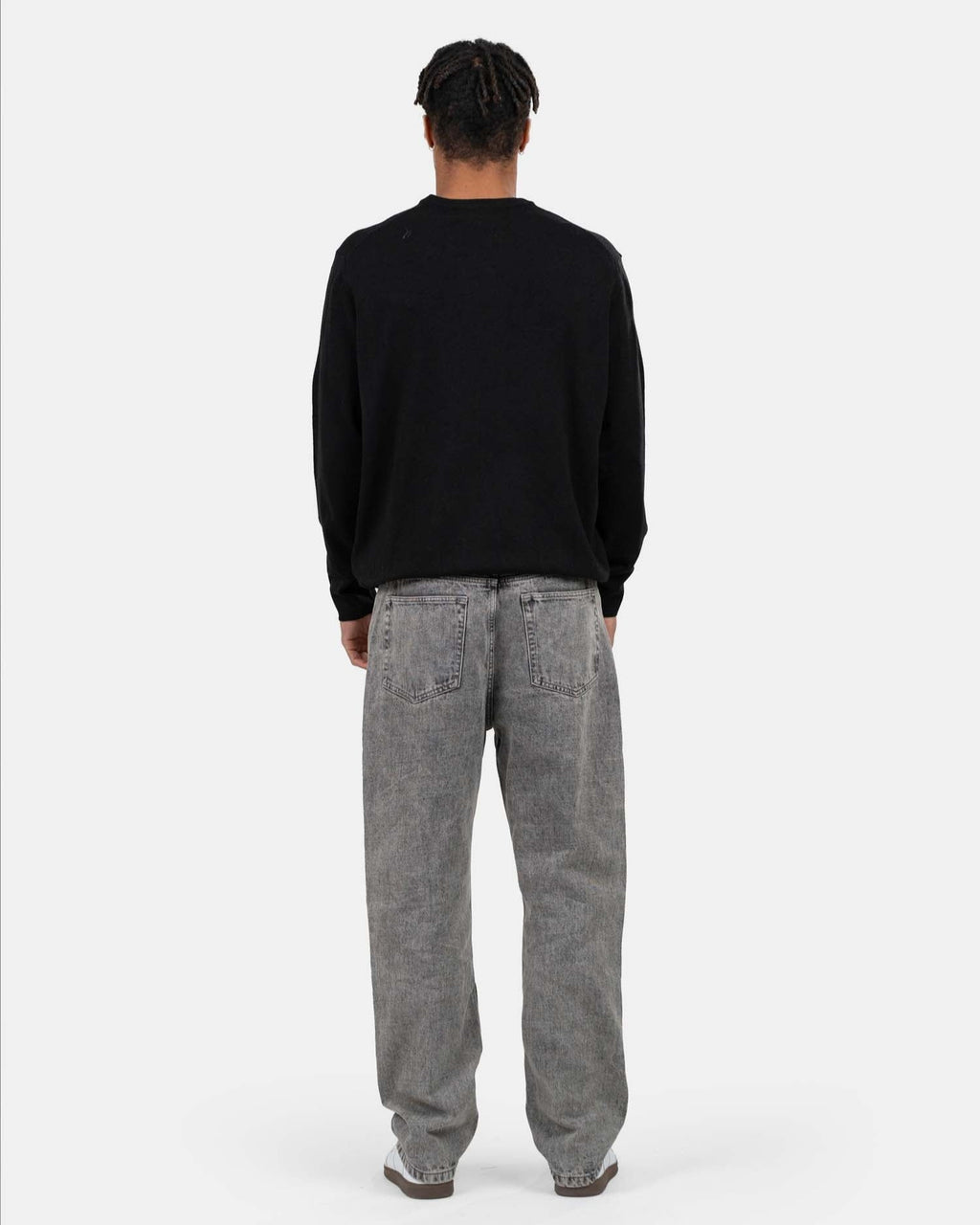 Regular Denim Jeans Washed Grey