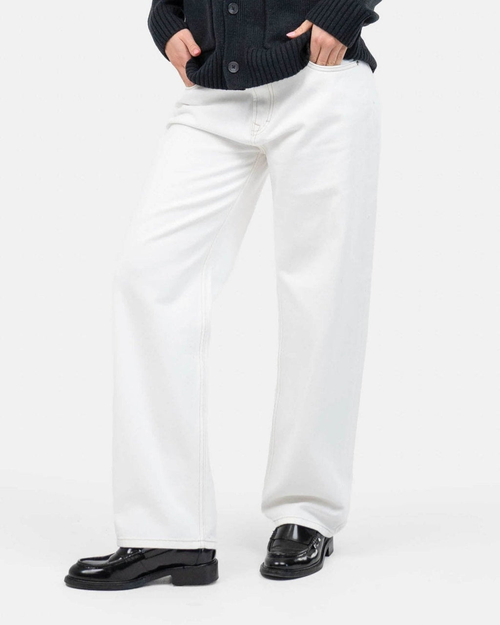 Regular Denim Jeans White