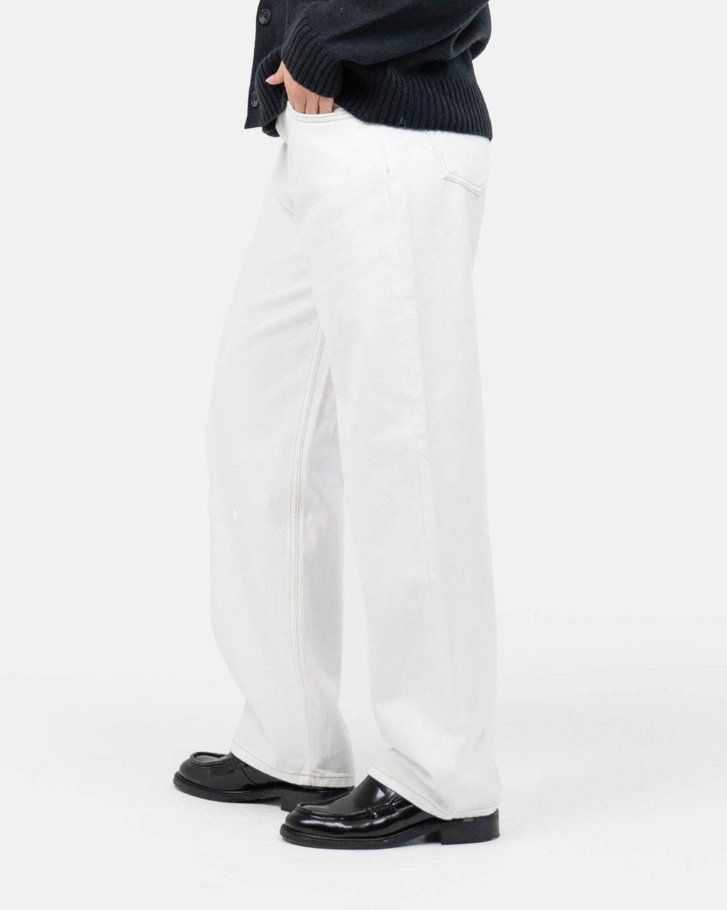 Regular Denim Jeans White