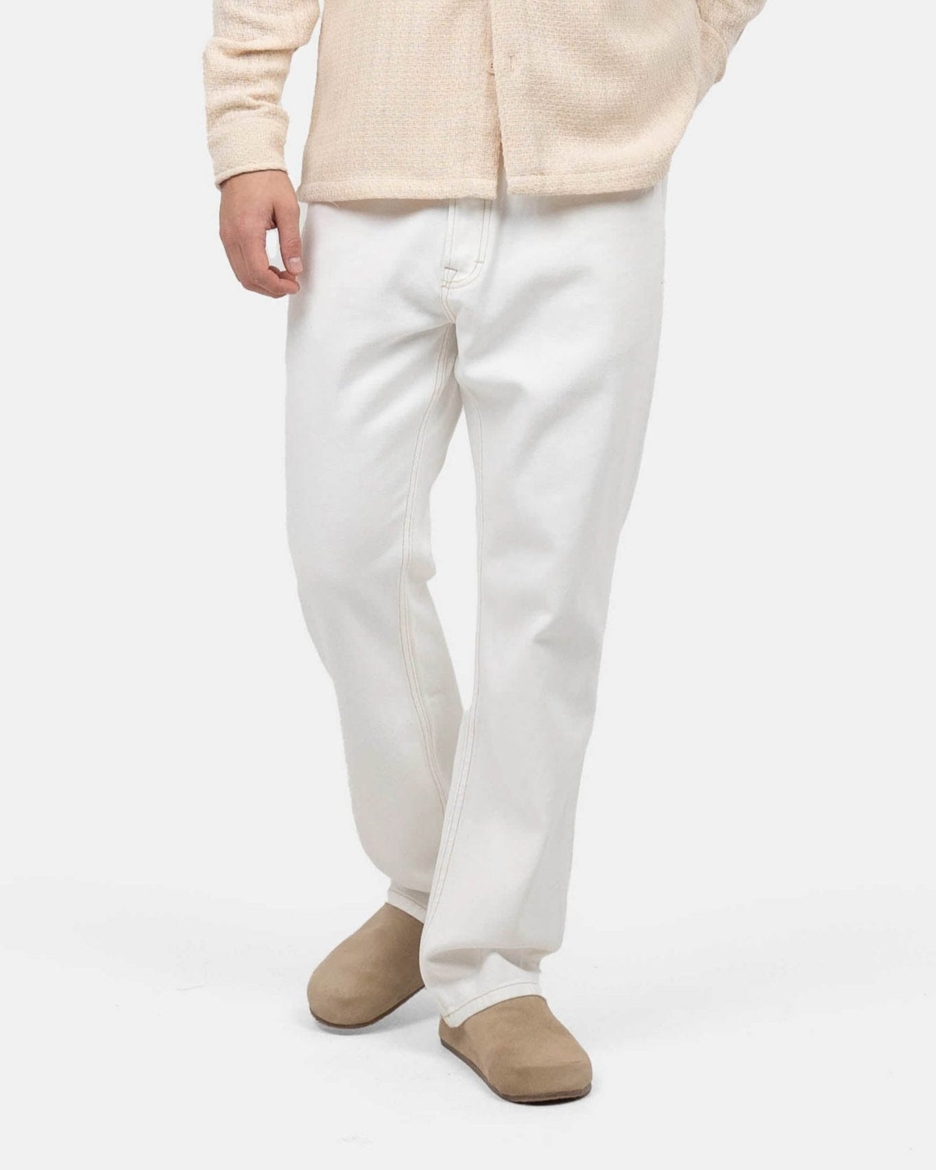 Regular Denim Jeans White