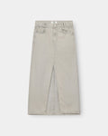 Front Slit Skirt Light Grey