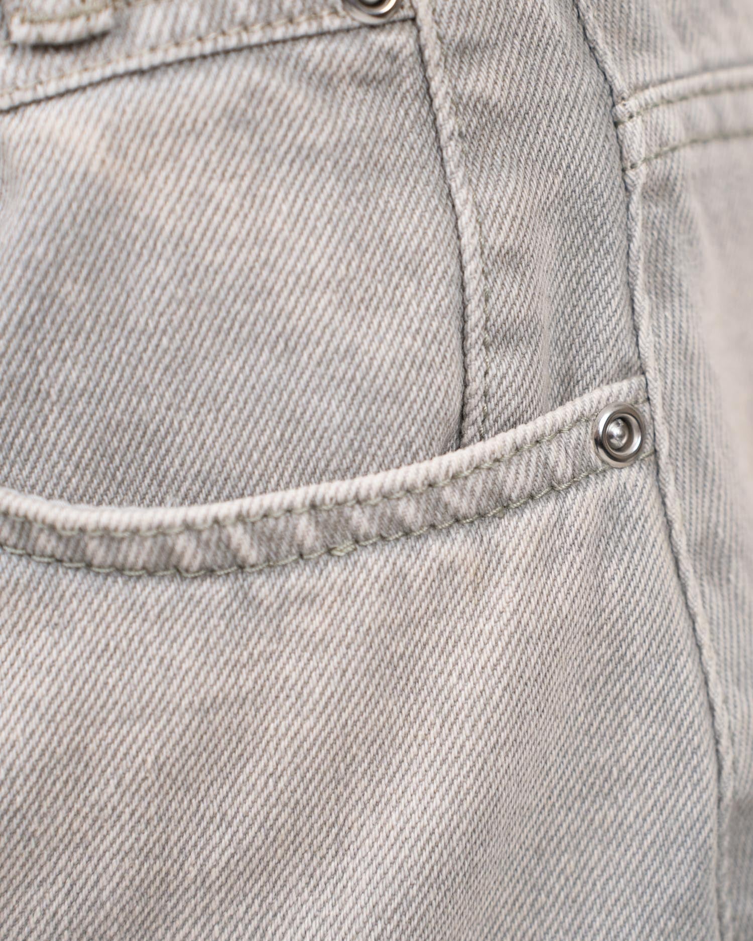 Front Slit Skirt Light Grey