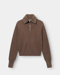 Half Zip Sweater Brun