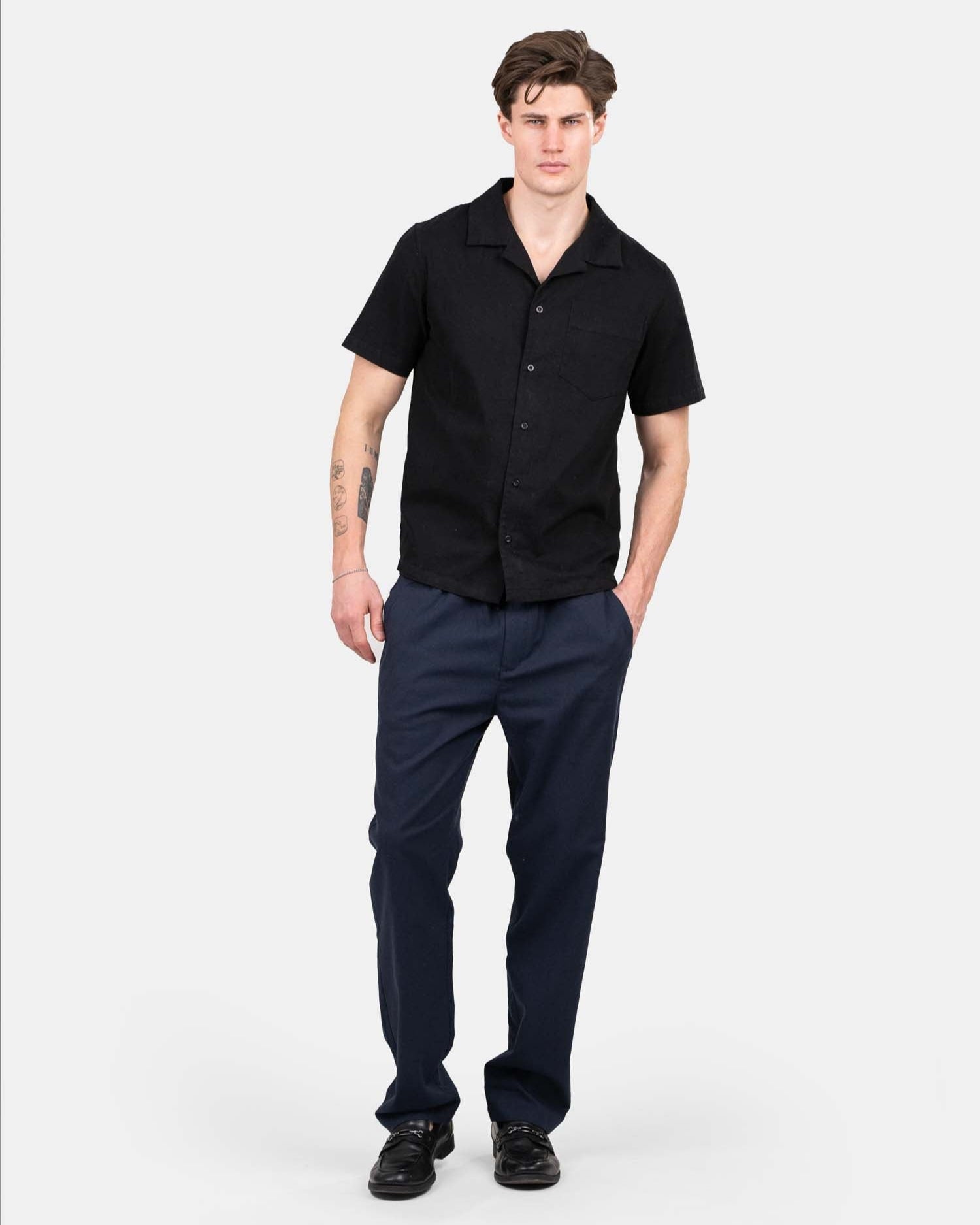 Heavyweight Hørbukser Navy