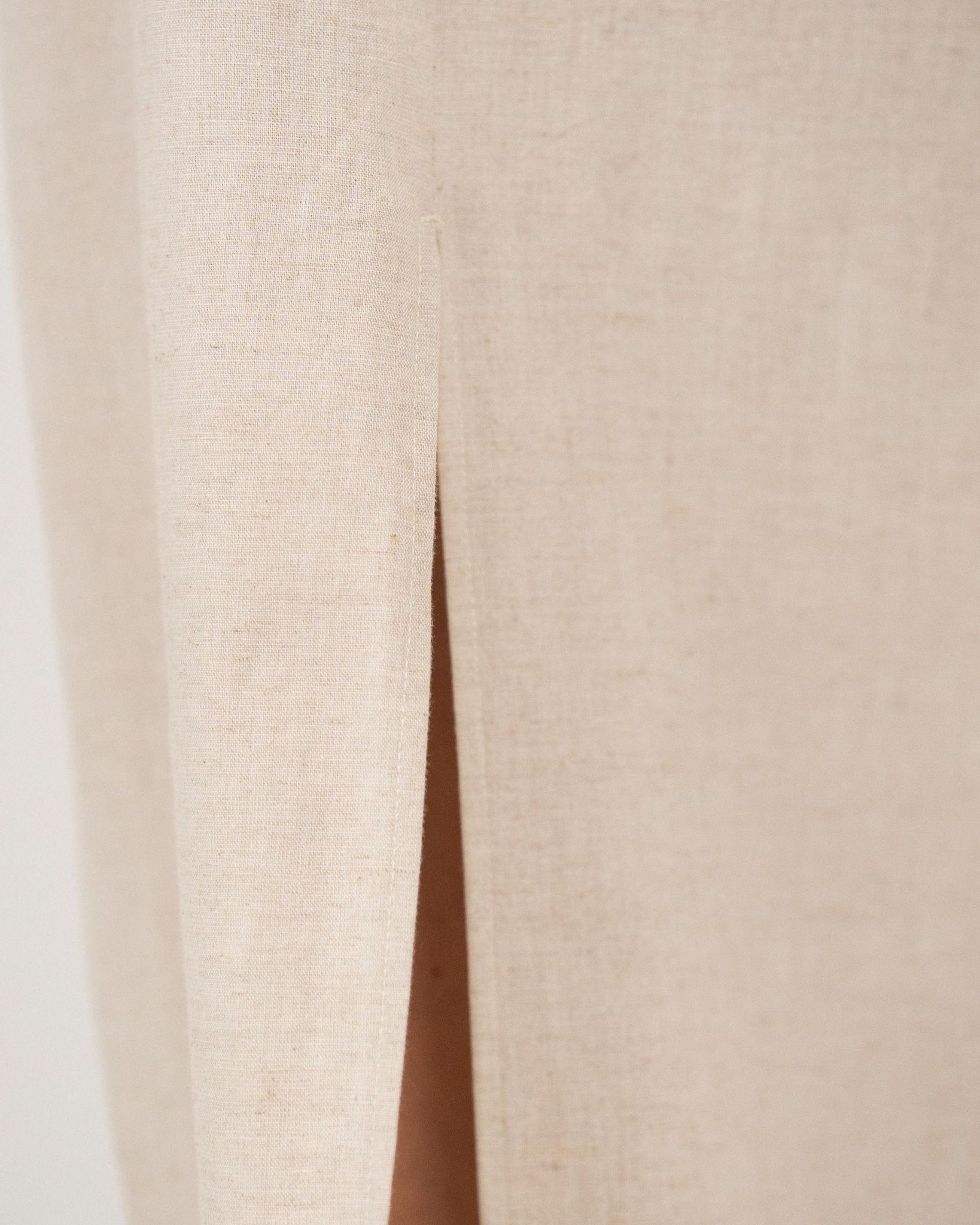 Hør Nederdel Beige