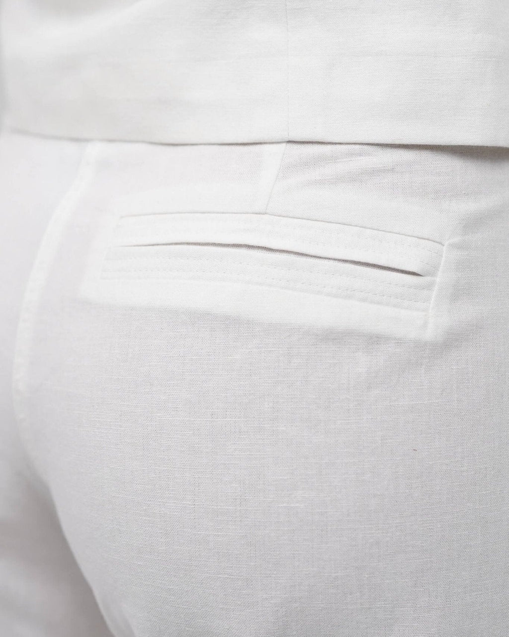 Hør Suitpants Hvid