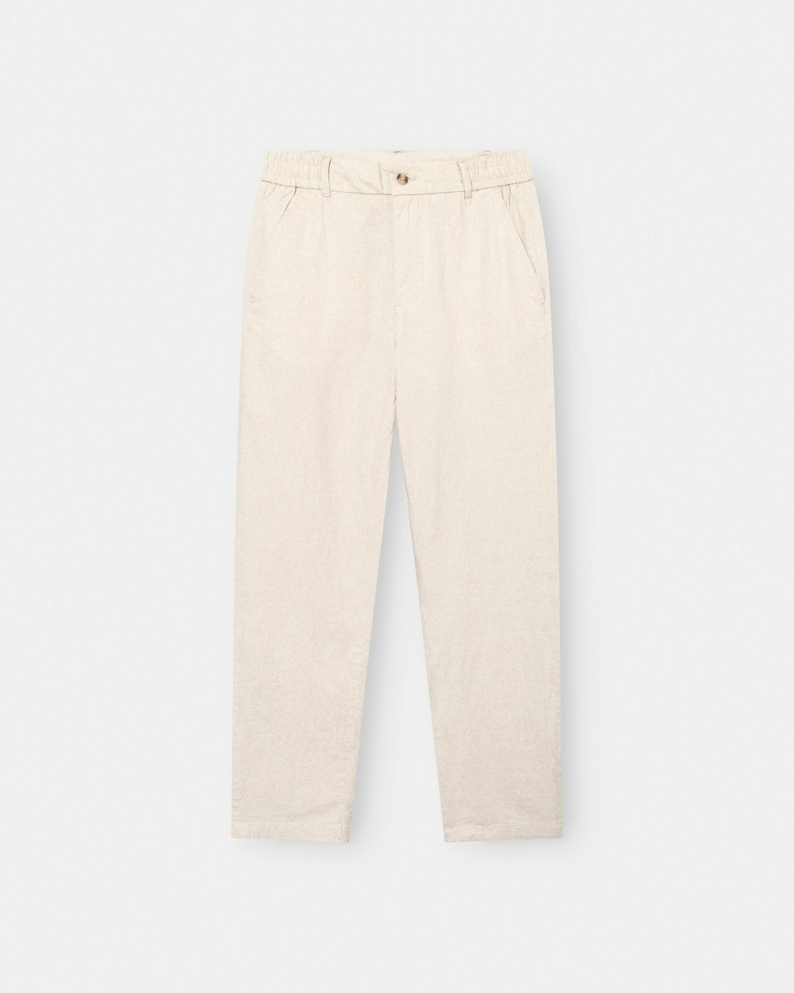 Regular Hørbukser Beige
