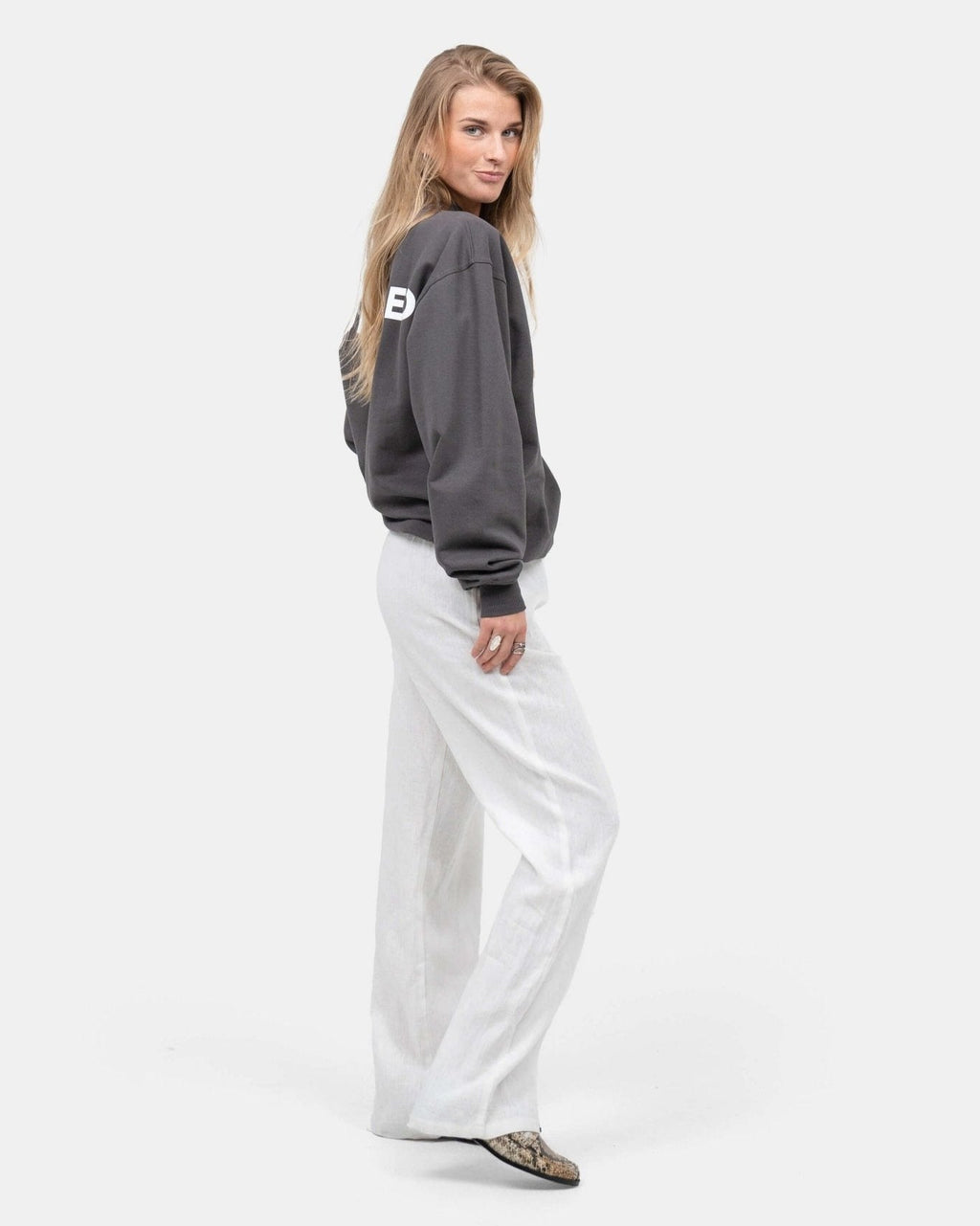Hørbukser Højtaljede Hvid