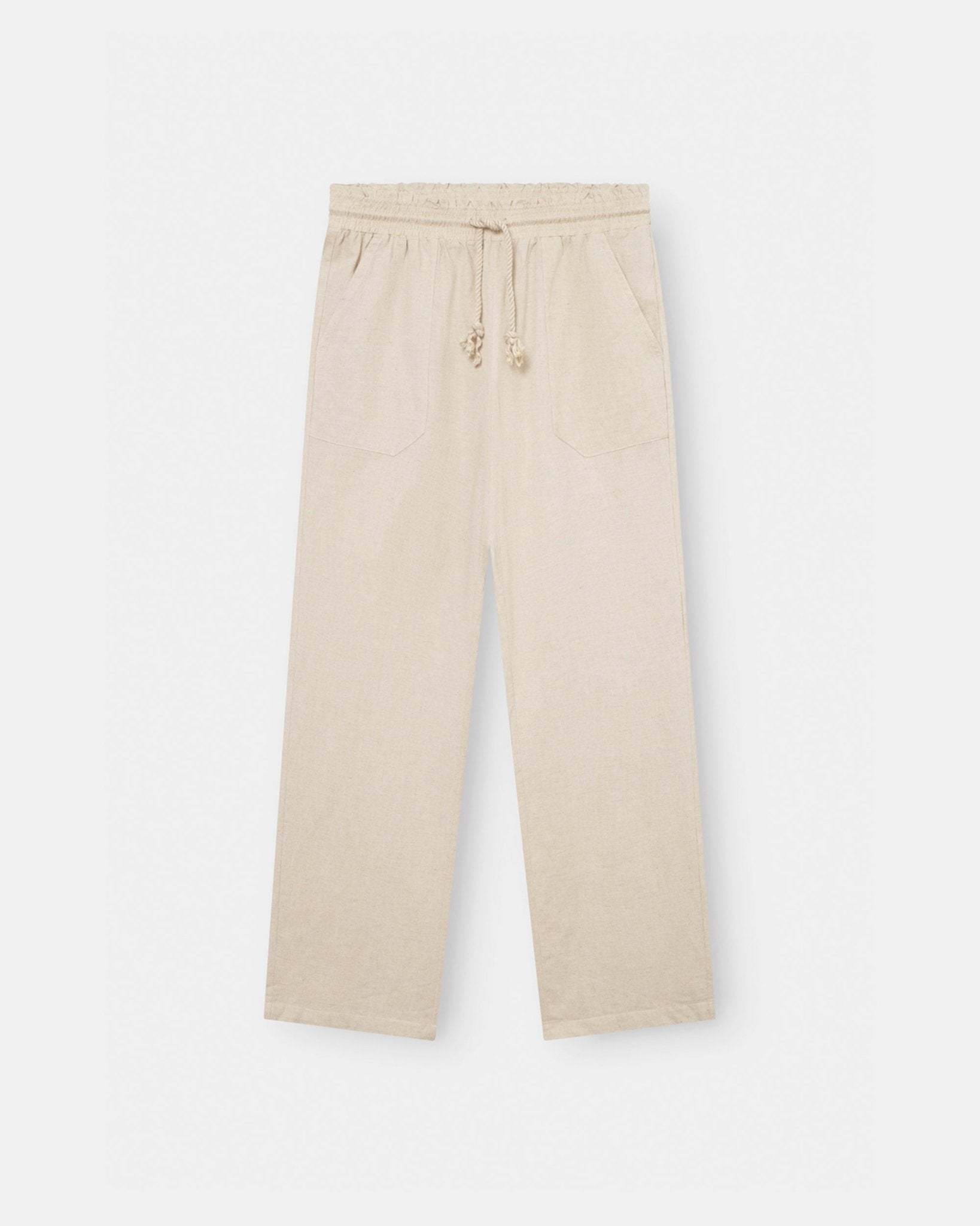 Hørbukser Lavtaljede Beige