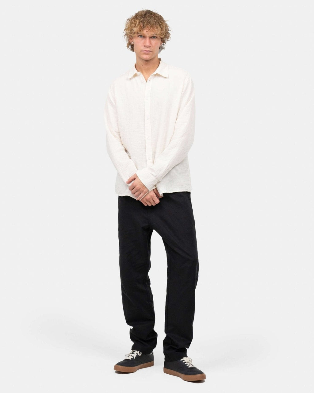 Regular Hørbukser Sort