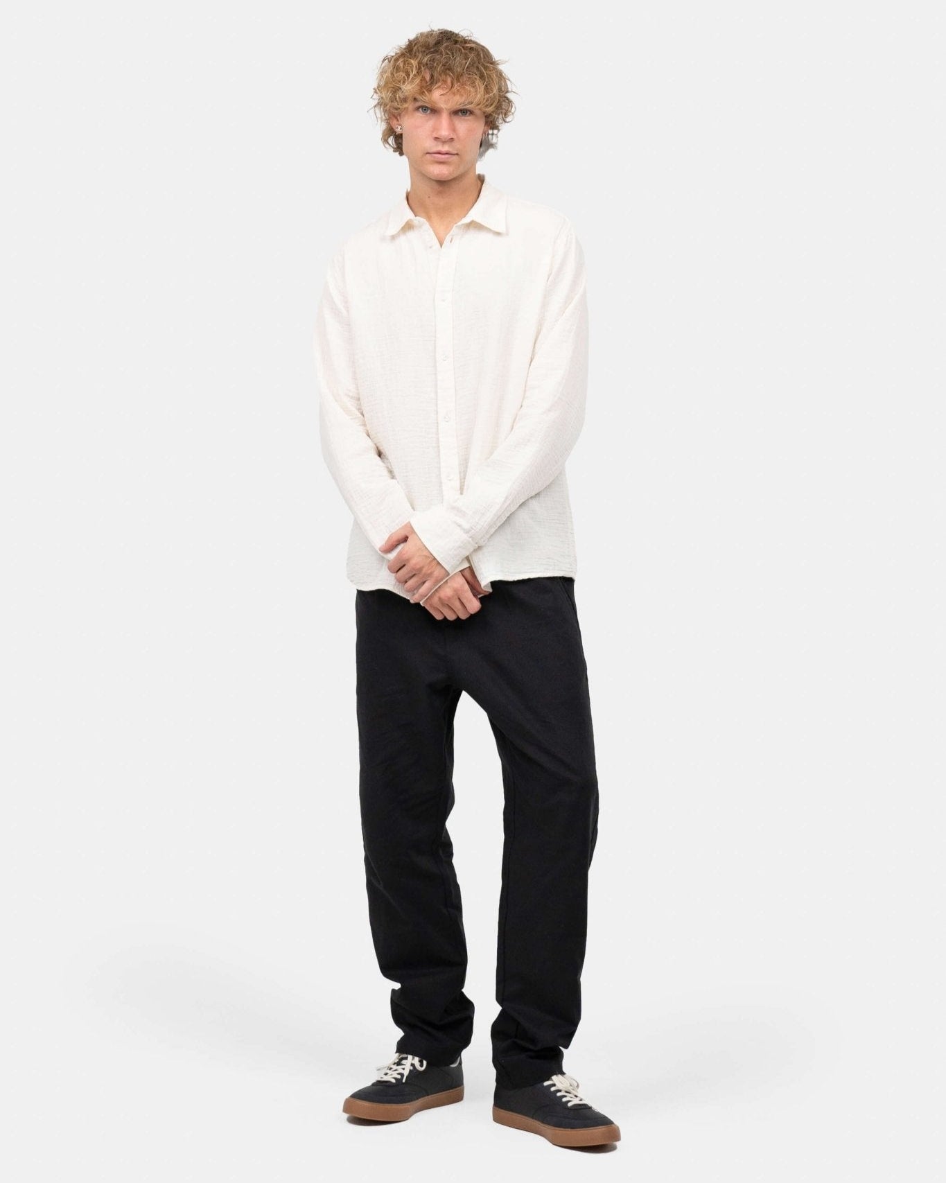 Regular Hørbukser Sort