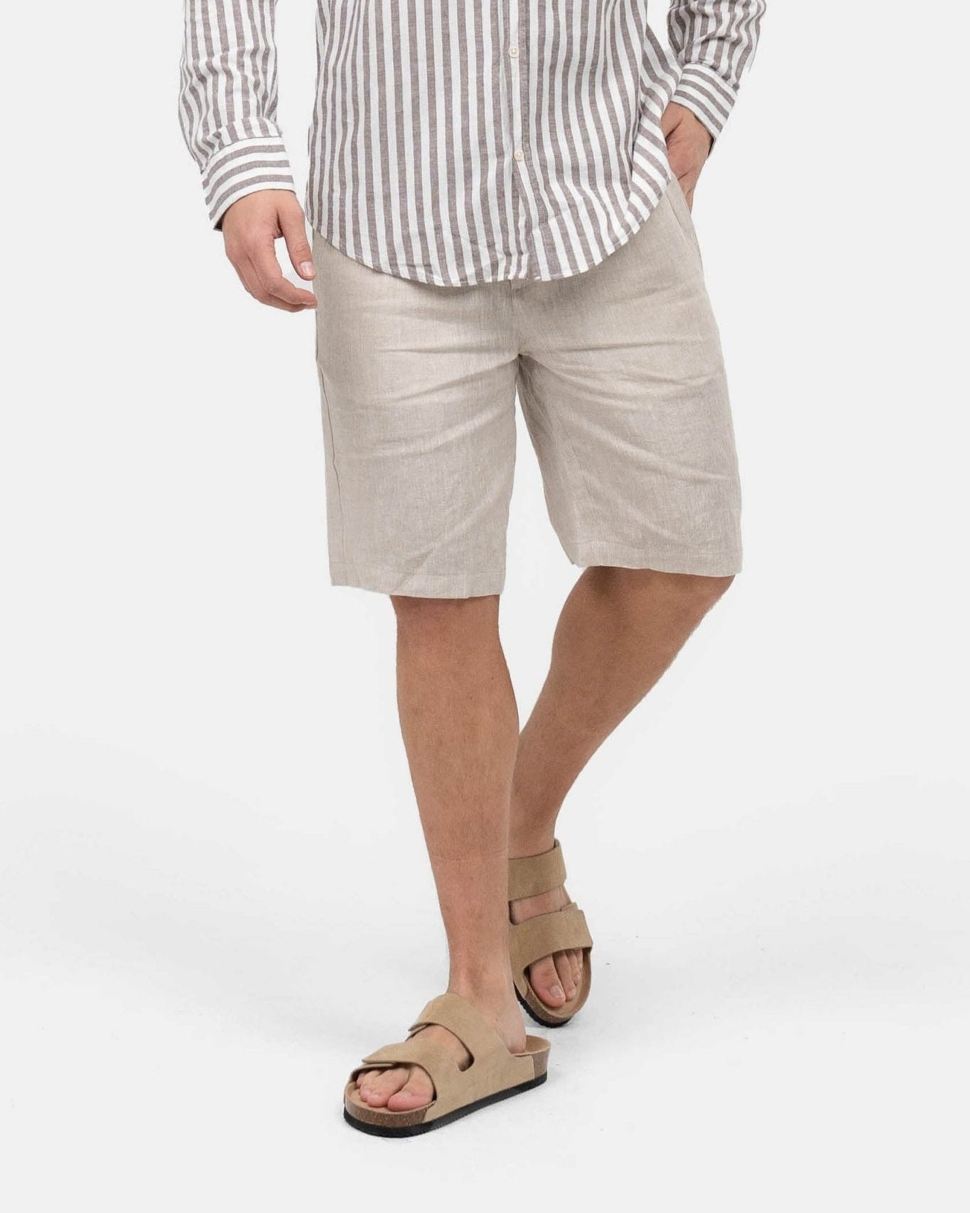 Hørshorts Beige