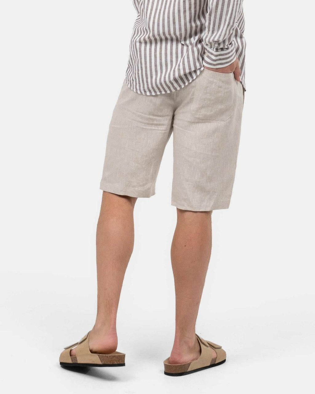 Hørshorts Beige