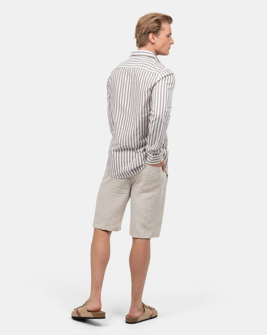 Hørshorts Beige