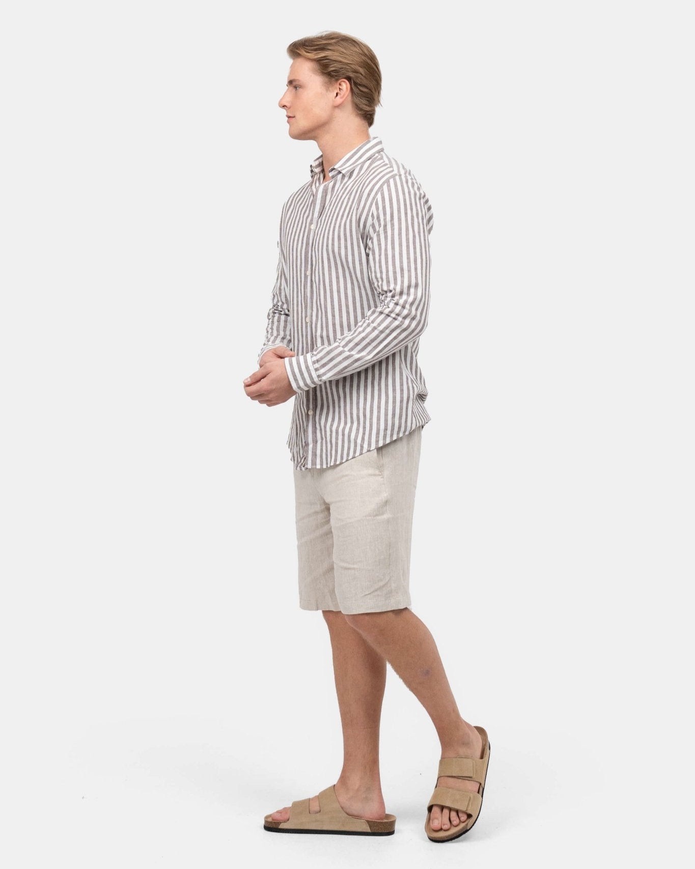 Hørshorts Beige