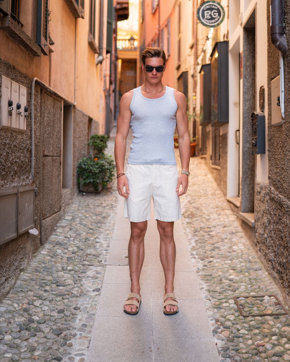 Hørshorts Beige