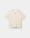 Kortærmet Hørskjorte Beige