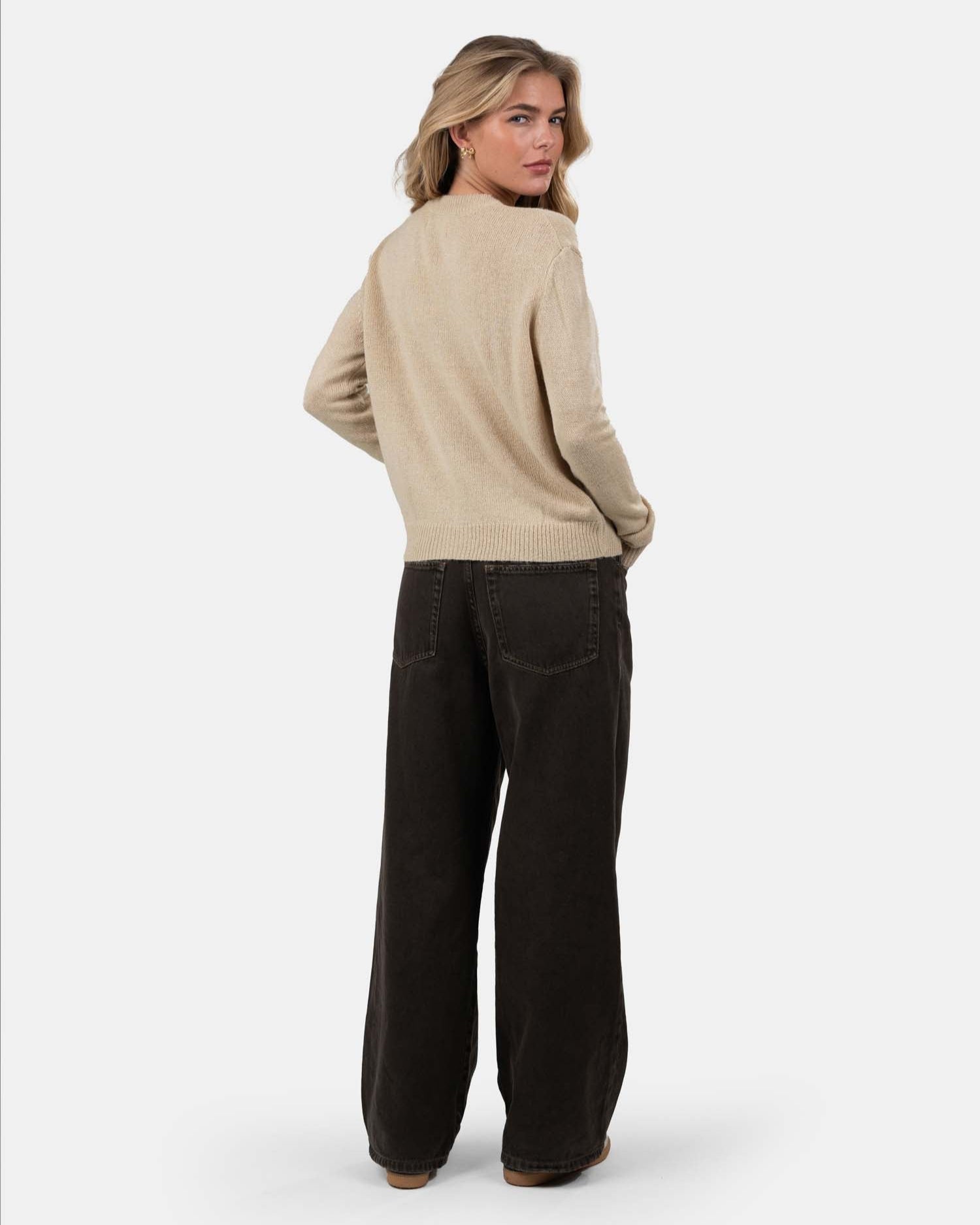 Light Weight Cardigan Beige