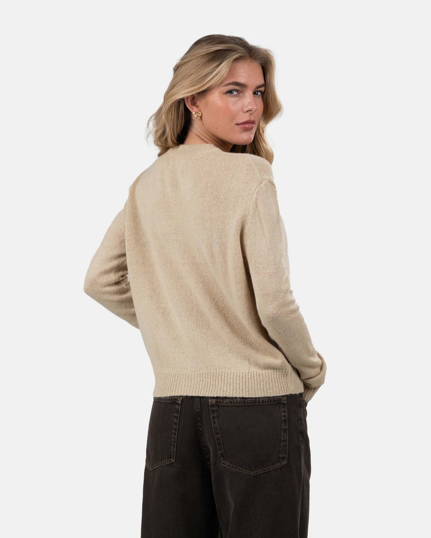 Light Weight Cardigan Beige